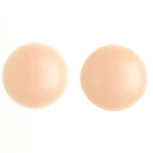(PACK OF 2) Seamless Nude Silicone Reusable Nipple Covers (Beige)
